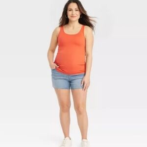 Women's Over The Belly Denim Shorts
